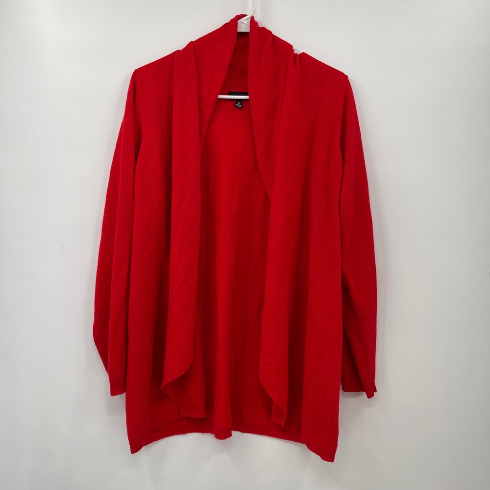 TORRID Red Waterfall Cardigan Sweater‎ Long Sleeve Size 2